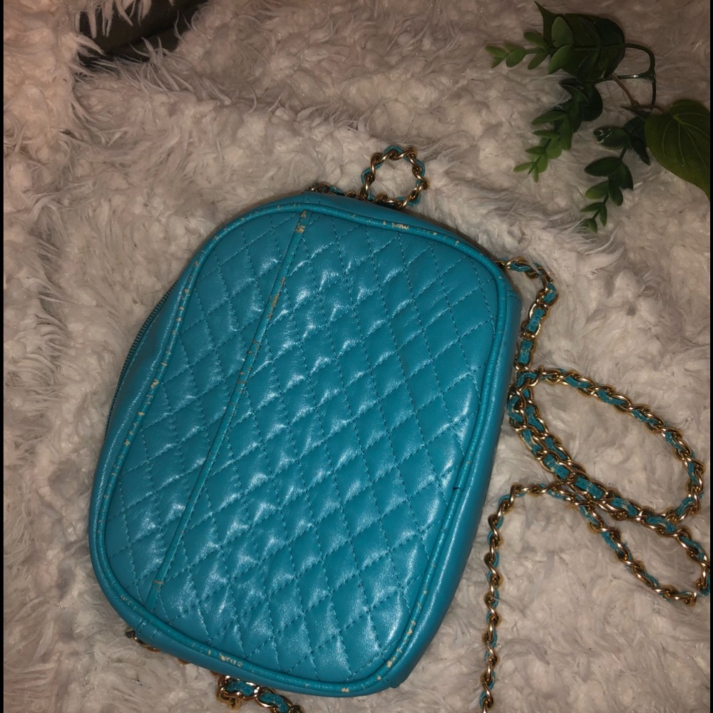 Blue handbag